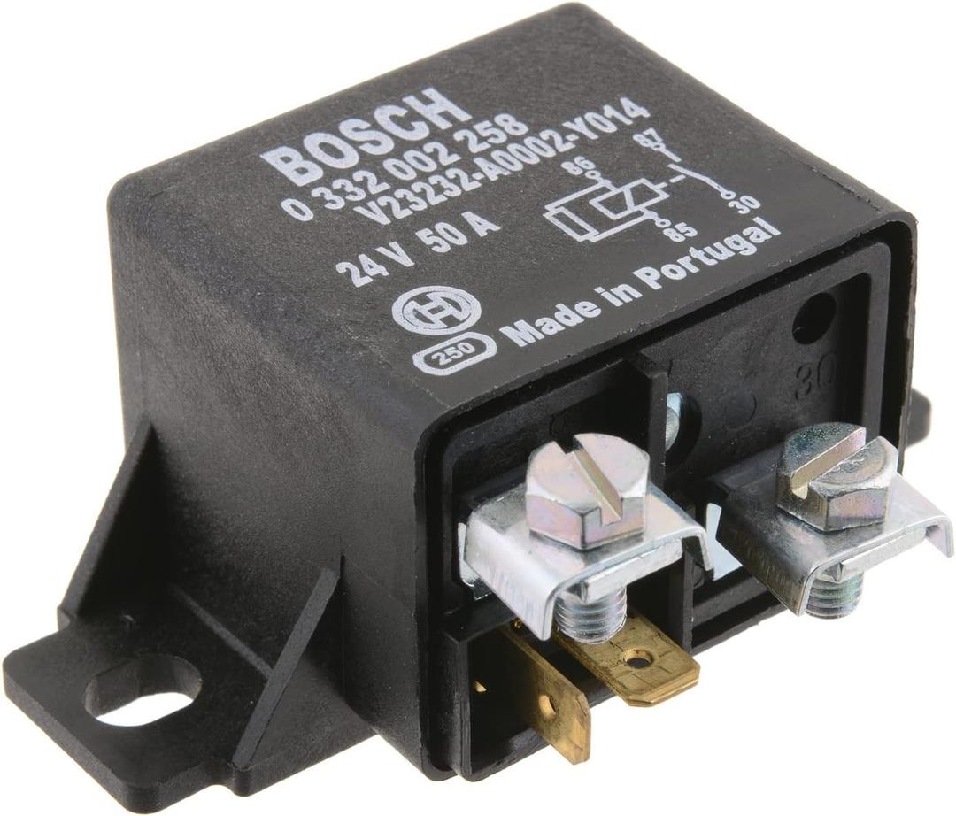 BOSCH 0332002258 Normal Open Power Relay - Pins, 24 V, 50 A - Single