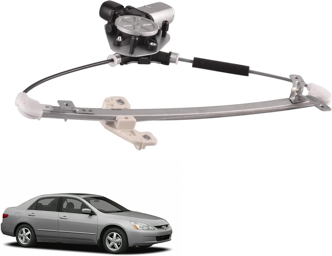 Rear Right Passenger Side Power Window Regulator with Motor Assembly Compatible for Honda Accord 2003-2007 Replacement 72710-SDA-A01, 72710-SDC-A01, 748-045