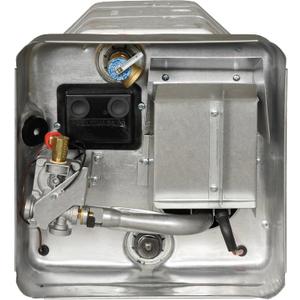 Suburban Advantage RV Tank Water Heater SW10DEL - 10 Gallon Porcelain Lined Steel Tank with Direct Spark Ignition (DSI), Incoloy Electric Element, and 12VDC Relay (5244A)