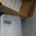 IRIS USA 13 QT Plastic Storage Box with Lid and Latches - 6 Pack - BPA-Free, See-Through Organizing Solution, Durable Nestable Stackable Containers, Secure Pull Handle - Clear