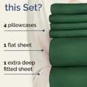 Extra Deep King Sheet Set - 6 Piece Breathable and Cooling Sheets - Hotel Luxury Bedding for Women, Men, Kids & Teens - Easy & Secure Fit - Soft and Wrinkle Free - Extra Deep Pockets - Emerald Green