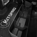 KitsPro Rear Truck Underseat Storage Box, Fit 2019-2026 Chevrolet Silverado and GMC Sierra 1500 2500 3500 HD Crew Cab Heavy Duty Rear Under Back Seat Box Organizer, Anti Slip