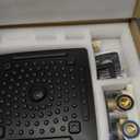 ELLO&ALLO Matte Black Bathroom Shower Faucet Set with Valve, Rainfall Shower Head with Handheld Combo