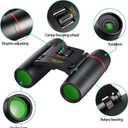 POLDR 12X25 Small Pocket Binoculars Compact Adults,Mini Kids Binoculars Boys for Bird Watching,Concert Theater Opera