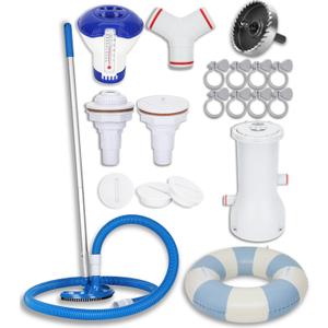 Upgraded Stock Tank Pool DIY Starter Kit, with 1000GPH Filter Pump Set
