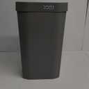 JOSUCLEN 1 Pack Small Trash Can, 4 Gallon Waste Basket, Plastic Trash Bin for Bathroom, Bedroom, Kitchen, Dorm, Office, Living Room(Gray)