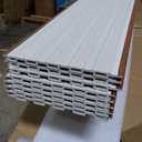 Art3d Slat Wall Panels, WPC Soundproof 3D Wall Paneling for Interior Wall Decor, TV Background, 8-Pack 96 x 6 in. Teak