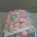 GOGOSO 100 Non-Toxic Play Balls for Kids - Soft, Crush-Proof, and BPA-Free Pit Balls in Fun Colors for Indoor/Outdoor Playtime (pink blue green white star balls)