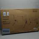 Dream On Me Skylar Bassinet and Bedside Sleeper, Adjustable Heights, Breathable Mesh Sides, Plush Mattress Pad, Wheels with Safety Locks & Tool-Free Assembly, Compact Fold & Travel Bag - Grey