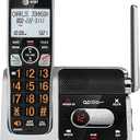 AT&T BL102 DECT 6.0 Cordless Phone for Home with Answering Machine, Call Blocking, Caller ID Announcer, Audio Assist, Intercom, and Unsurpassed Range, Silver/Black