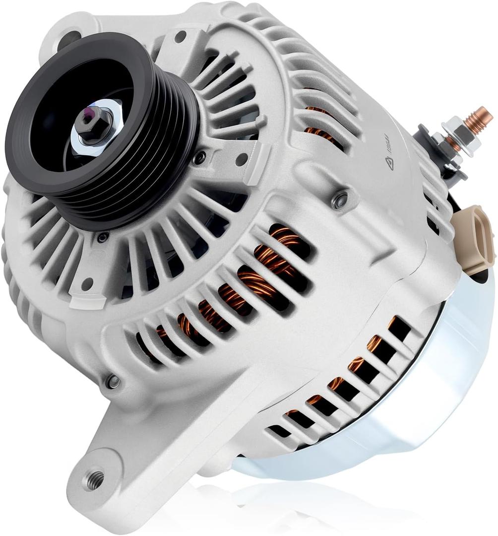 13844 Car Alternators Fit for Toyota Highlander Alternator 2001-2003, for Lexus RX300 Alternator 3.0L V6 1999-2003 Automotive Replacement Alternator 27060-20110, 101211-7840, AND0184