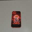 HEMINJYJEF Japanese Anime Anti-Drop Color Soft Silicone Protective Shell Manga Pattern Tempered Glass Covers Multicolor Phone Cases (Red, Gear 5 Nika JoyBoy, for iPhone 14)