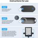 RF Remote Control Page Turner for Kindle Paperwhite Accessories Ipad Reading Kobo Surface Comics/Novels Tablets Android Taking Photos Camera Video Recording Triggers(Black)