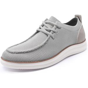 Rihero Mens Casual Shoes Wide Loafers Comfortable Walking Slip On Lightweight Breathable Lace Up Shoes, 8.5