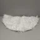 Konsait Plush Christmas Tree Skirt - Round Snow White Xmas Tree Mat Base Cover for Holiday Home Decorations,31Inch/78CM