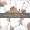 Athletic Tape, White Cotton Elastic Sports Tape, Very Strong Easy Tear No Sticky Residue Tape for Ankle, Wrist, and Injury Taping, Suitable for Climbing, Basketball1.5in*10yd (White, 6 Pack)