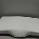Derila King Size Neck Pillow for Sleeping, Ergonomic & Cervical Pillow for Neck Support & Relief, Memory Foam Side Sleeper Pillows, Bed Contour Pillows for Back, Stomach Sleepers (King Size (23.6" x 13.4" x 4.3"), 1 Pillow_white)