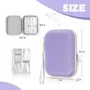 Card case for Player Cards with 120 Pockets, Card Holder with 15 Removable Sleeves, Suitable for any card carrying case of the same size (Purple)