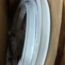 Jetec Curved Ceiling Curtain Track Bendable Mount for Curtain Rail Bunk Bed Bay Window Room Divider Flexible Straight (White, 9.8 ft)