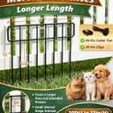 14 Panels 20Ft(L) X 13Inch(H) Garden Fence Animal Barrier - 14 Pack No Dig Fence Animal Barrier Fence Panel Metal Fencing Edging Border for Dog Rabbits and Outdoor Patio Yard Decorative Bottom Blocker