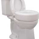 AquaSense 770-610 4 Inch Portable Raised Toilet Seat Riser, Elevated Toilet Seat for Seniors