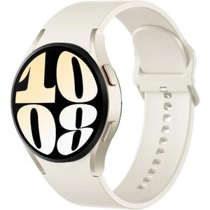 Maledan No Gap Bands Compatible with Samsung Galaxy Watch 7 6 5 4 FE Band 40mm 44m, Galaxy Watch 5 Pro Band 45mm/Watch 6 4 Classic 43mm 47mm 46mm 42mm, 20mm Soft Silicone Sport Wristbands Women Men