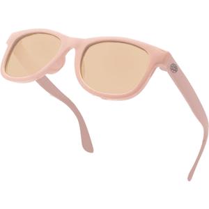 BABY SUNNIES Polarized Toddler Sunglasses Boys & Girls - Unbreakable, For Kids - UV Protection (Pink)