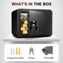 Small Safe, Locker Safes with Key and Coin Slot, Little Safes for Money, Cheap Home Safety, Small Hidden Safe, Savings Box with Key Mini Security for Home, Office, Travel, Pets0.23 Cubic