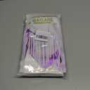 6p Banner Metallic Foil Fringe Wall Hanging Tinsel Fringe Banners backdrop for Parade Floats Garland Wedding Birthday Parties Graduation Lavender Bridal Shower Engagement Part Decoration(White Purple)