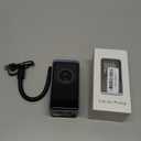 Tire Inflator Portable Air Compressor - 150PSI Cordless Air Pump for Car Tires, Portable Tire Inflator for Car, Air Compressor with Pressure Gauge/LED Light for Auto/Bike/Motorcycle/Ball (Dark Black)