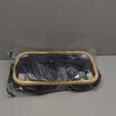 Toilet Paper Organizer with Lid Minimalist Tissue Holder Foldable Bathroom Storage Basket for Wc Paper and Elegant Design for Home Organization (Black)