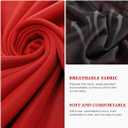 IMIKEYA 55-Inch Black and Red Vampire Cape, Dual-Layer Polyester Cloak with Stand Collar for Adult Cosplay and Party Decoration