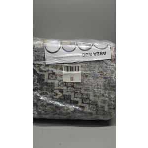 Washable Rugs for Living Room 8x10 Area Rug Soft Living Room Carpet-Rugs for Bedroom Vintage Oriental Floral Dining Room Non Slip Grey