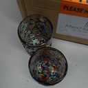 Confetti Rocks 14 oz Drinking Glasses (set of 6) Mexican Handmade Multicolor Glassware, Recycled Glass, Lead-free, Toxin-Free (Drinking)