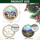 GEEMBI Friends Ornaments for Women - Elephant Suncatcher Christmas Ornaments 2026 for Tree Decorations - Friendship Birthday Elephant Day Gifts for Women Friends, Bestie BFF Best Friend Birthday Gifts (Multicolor My Circle)