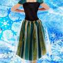 Big-On-Sale Princess Adult Women Anna Coronation Dress Costume Cosplay (XS size for US 0-2) Green