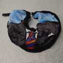 SCENEREAL Dog Cone Alternative After Surgery Pet Recovery Collar for Small Medium Large Dogs Cats, Adjustable Inflatable Donut to Prevent Licking, Black Suit Print E-Collars