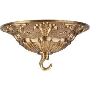 6.5 Inches Vintage Brass Chandelier Canopy, Decorative Ceiling Mounting Plate Kit for Pendant Lights