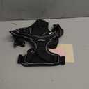 rabbitgoo Dog Harness No Pull with 2 Leash Clips, Adjustable Soft Padded, Reflective Oxford No Choke Pet Vest with Easy Control Handle for Medium Sized Dogs, Black, M