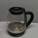 Chefman 1.7-Liter Electric Tea Kettle w/ Borosilicate Glass and Automatic Shutoff - Black