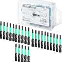GRENPRO Security Bit Set 25pcs Impact Drive Bits, CNC Machined 2" Torx & Hex-Shank S2 Steel Screwdriver Star Bits with Storage Box, Tamper Proof T20 Magnetic Torque