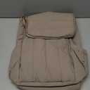 BAGSMART Diaper Bag Backpack, Large Baby Diaper Bag, Quilted Puffy Baby Bag for Mom with Quick-access Insulated Pockets, Lightweight Versatile Travel Backpack (Brown)