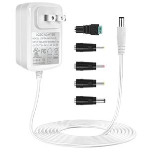 TKDY 24V 1A Power Adapter White, 110-240V AC to 24Vdc 24W Class 2 Power Supply, DC24V Switching Charger Cord for 24 Volt 1.0A 1000mA 0.75A 750mA 0.5A 500mA Devices.