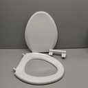 KOHLER 4636-RL-0 Cachet ReadyLatch Elongated Toilet Seat Slow Close, Soft Close Toilet Seat Quiet Lid, Contoured Grip-Tight Bumpers Installation Hardware, Apartment Essentials, White