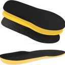 Carbon Fiber Insoles for Men & Women  Rigid Arch Support Shoe Inserts for Sports, Hiking, Running & Daily Wear (EUR 43 (27.8 cm / Mens 9.510 / Womens 11.512))