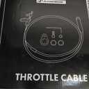 A-Premium 36" Universal Throttle Cable - Braided Stainless Steel Covering Locking Throttle Cable Kit, with Aluminum Fitting & Ferrule - Adjustable Automotive Replacement Accelerator Cables Repair Kit