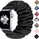 Greatfine Scrunchie Band Compatible with Apple Watch Bands 38mm 40mm 41mm 42mm 44mm 45mm 46mm 49mm Women, Elastic Scrunchie Watch Strap for iWatch Watch Series 11 10 9 8 7 6 5 4 3 2 1 SE 3 2 Ultra 3 2