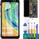 Original for Samsung Galaxy S8 Screen Replacement for Galaxy S8 LCD for Galaxy S8 Display for SM-G950F SM-G950U Digitizer Touch Screen Assembly Repair Part with Frame (Not for S8 Plus)
