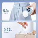 Magnetic Wireless Charger Fast Charge Strong Magnet Charging Pad for iPhone 17/16/15/14/13/12 - Series&AirPods Pro 4-2, Daul Ports, Case-Friendly, Ultra-Slim & Portable for Travel Nightstand Desk
