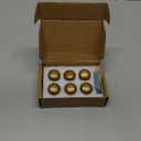 Goo-Ki Vintage Retro Antique Brass Zinc Alloy Cabinet Knob - Single Hole Center Affordable Luxury Cabinet Pull Hardware for Bedroom, Kitchen, 6 Pack